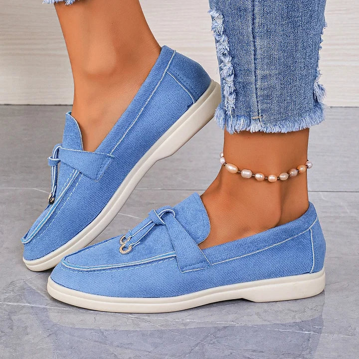Damen-Loafers aus Wildleder mit geknoteter Quaste R&B R&B - Image 5