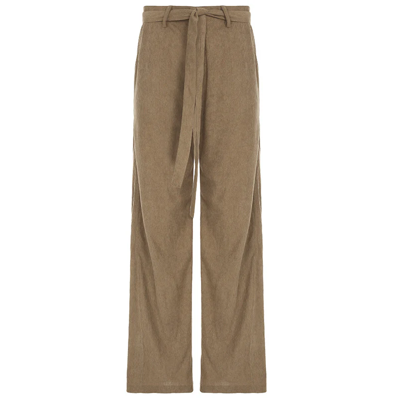Damen lockere Leinenhose mit Taillengürtel Heidi-Mode - Image 6