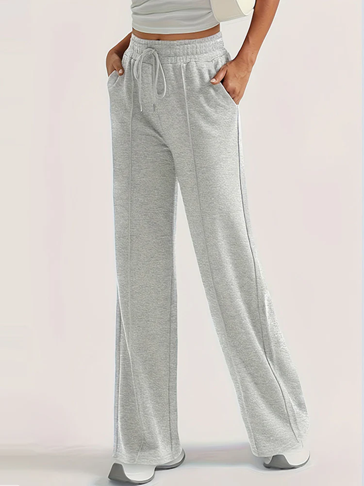 Damen lockere Sweatpants mit seitlichen Taschen und elastischem Bund R&B - Image 6