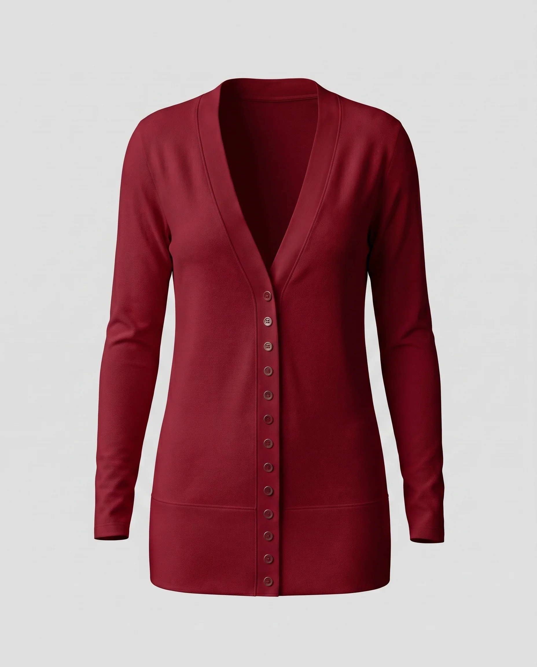 Damen Lockerer Strickcardigan mit Knopfdetails - Image 9