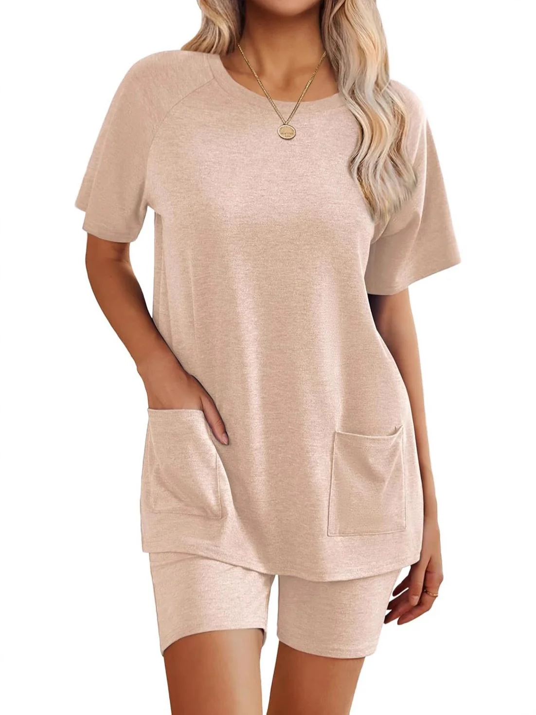 Damen Loungewear-Set mit angenehm weitem Schnitt und praktischen Taschen R&B - Image 12