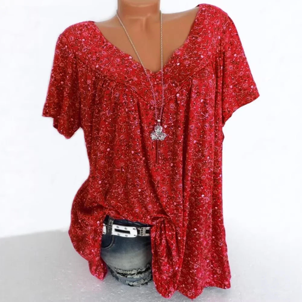 Damen lässige Bluse mit floralen Motiven und luftigen Ärmeln R&B - Image 3