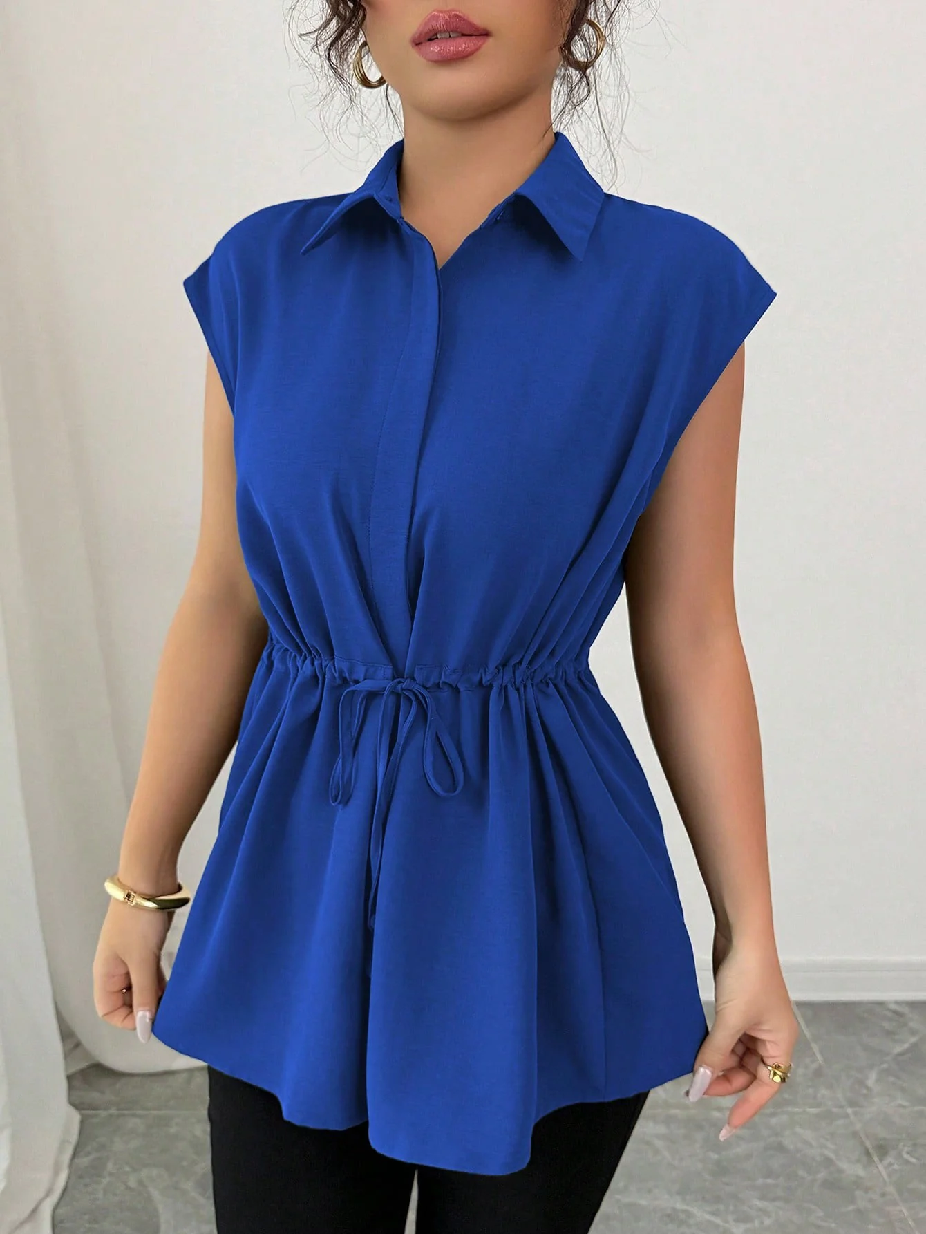 Damen lässige Bluse mit tailliertem Schnitt R&B - Image 10