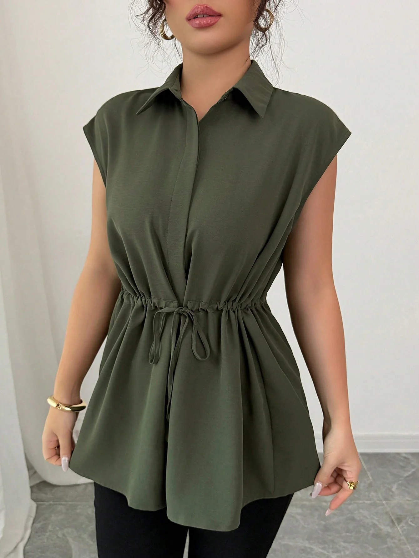 Damen lässige Bluse mit tailliertem Schnitt R&B - Image 11