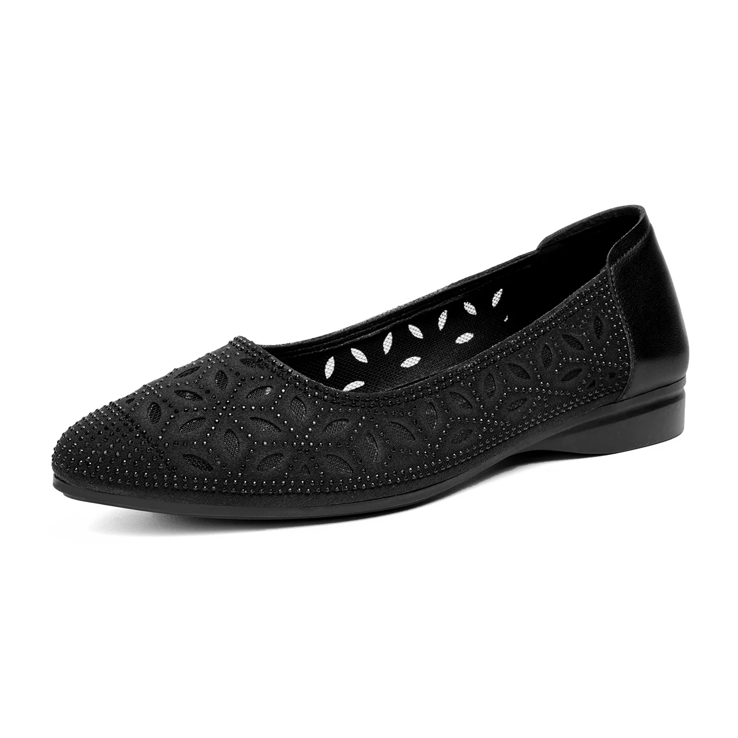 Damen Luftige Ballerinas mit verziertem Lochdesign und gemütlichem Fußbett R&B - Image 7