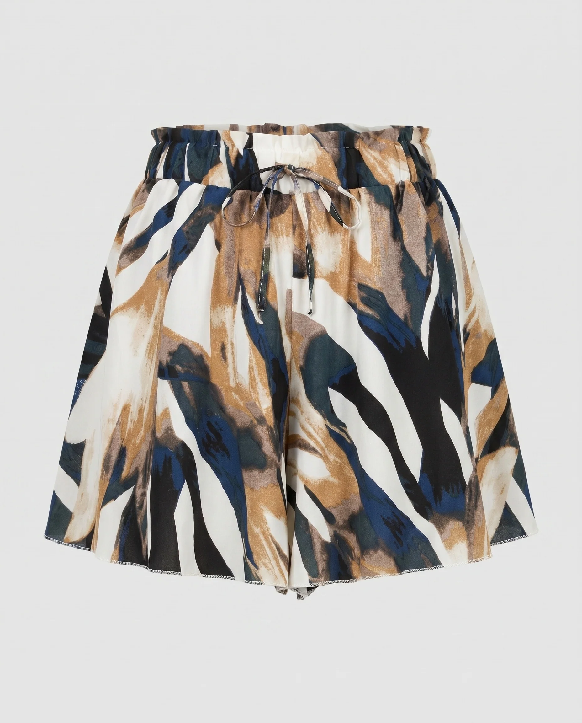 Damen luftige Shorts mit elastischem Bund und stylischem Muster - Image 5