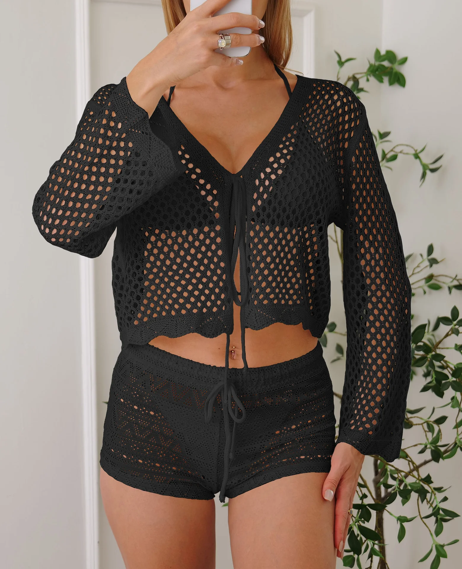 Damen luftige Strickbluse R&B - Image 9