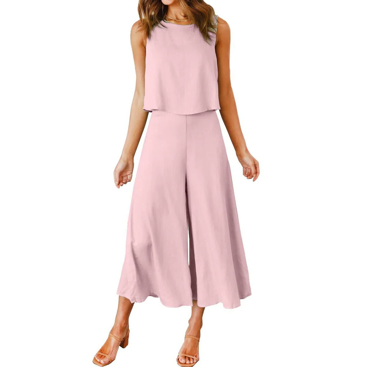 Damen luftiger Jumpsuit mit lässigem Schnitt und praktischen Taschen R&B - Image 17
