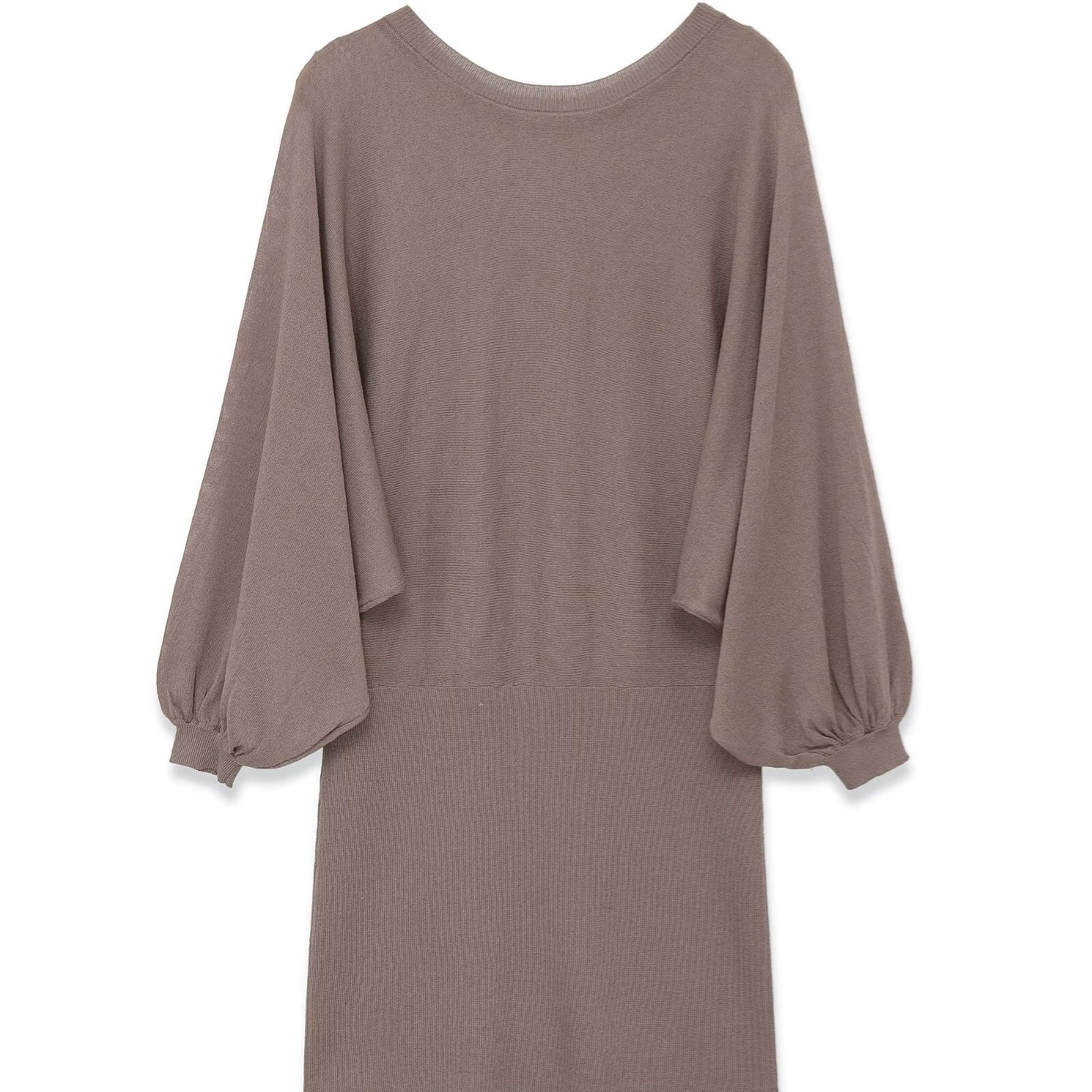 Damen luftiges Kleid mit weitem Schnitt und eleganten Puffärmeln R&B - Image 2