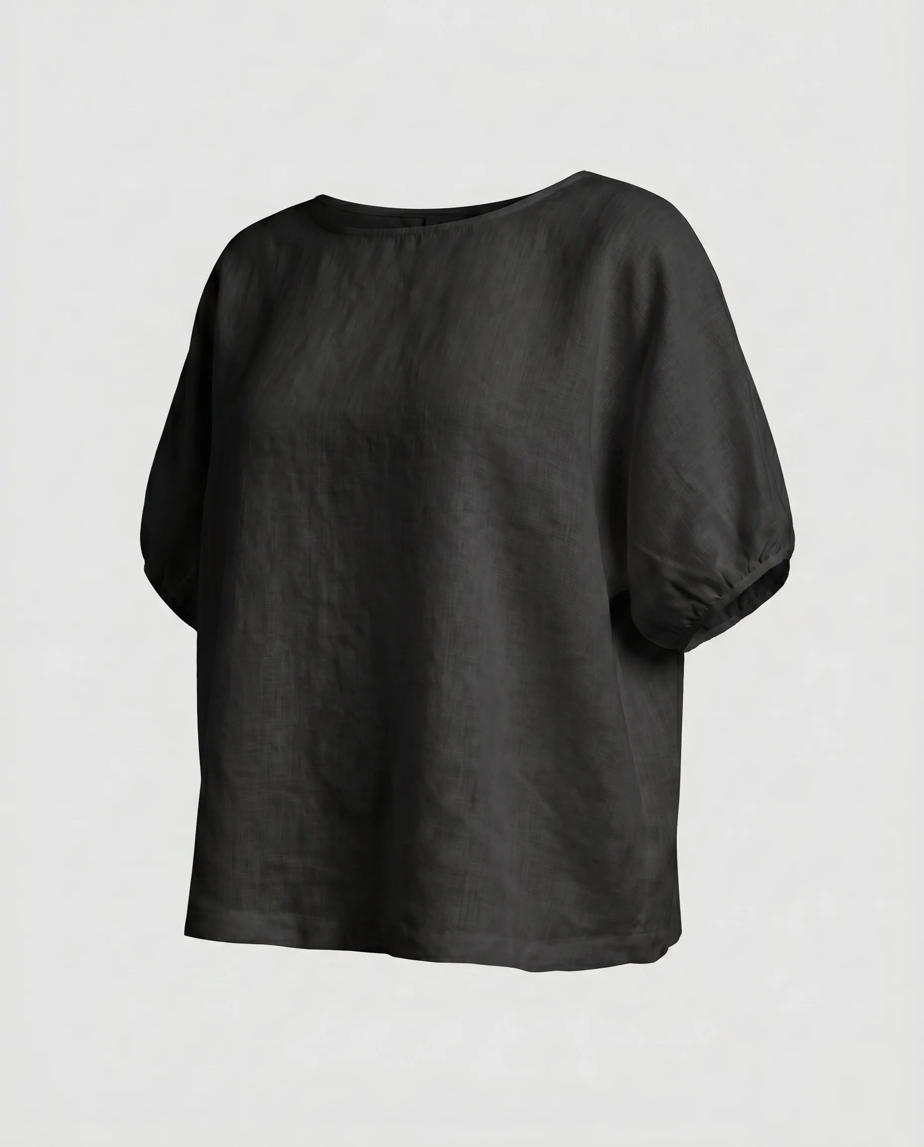 Damen luftiges Leinenoberteil mit lässigem Schnitt und praktischen Eingrifftaschen - Image 9
