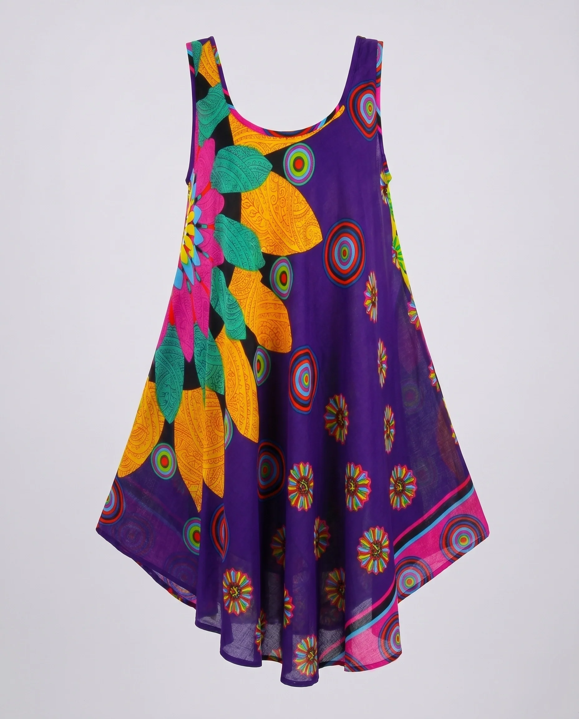 Damen luftiges Maxikleid mit buntem, floralen Design - Image 7