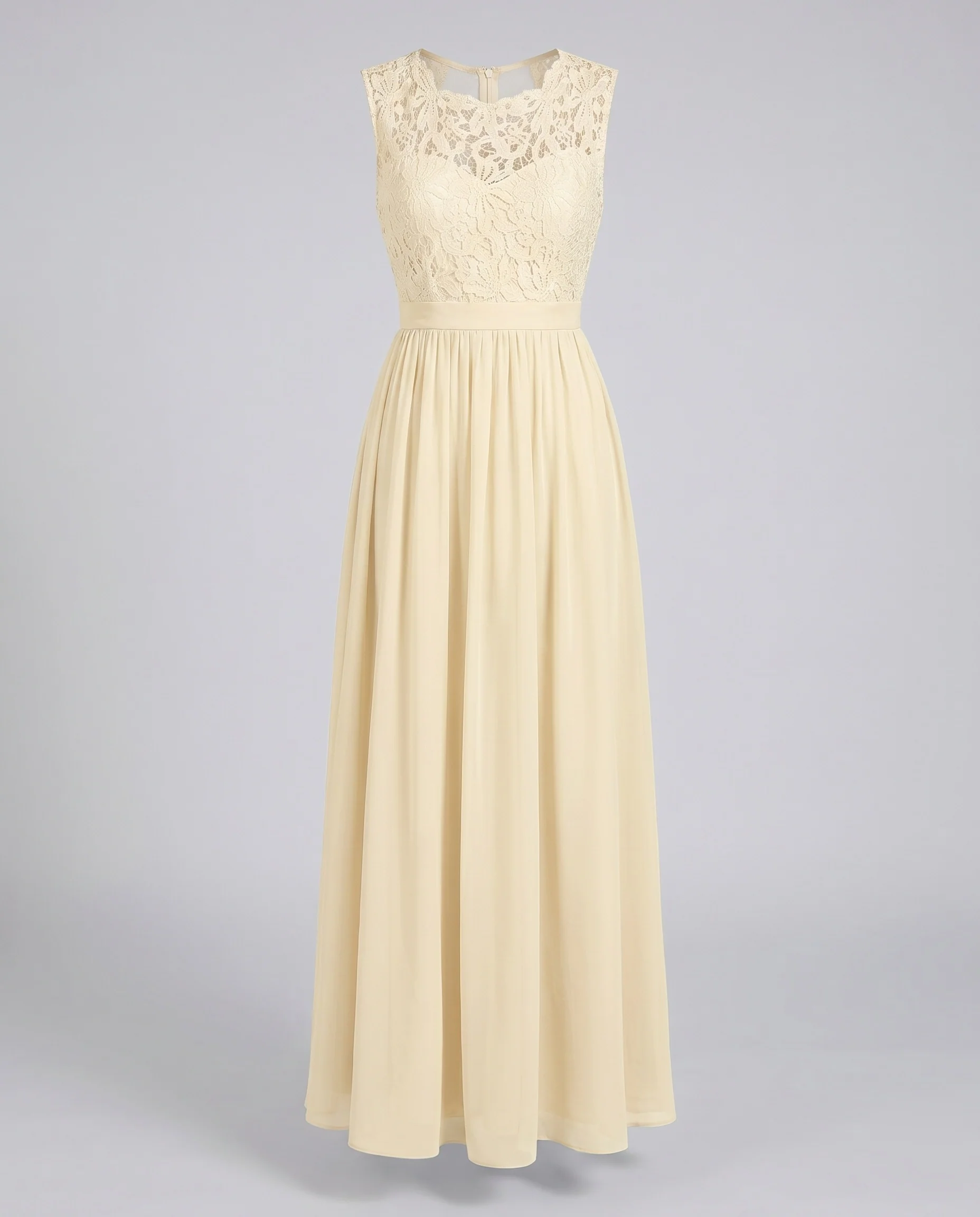 Damen luftiges Maxikleid mit feinem Spitzenoberteil - Image 4