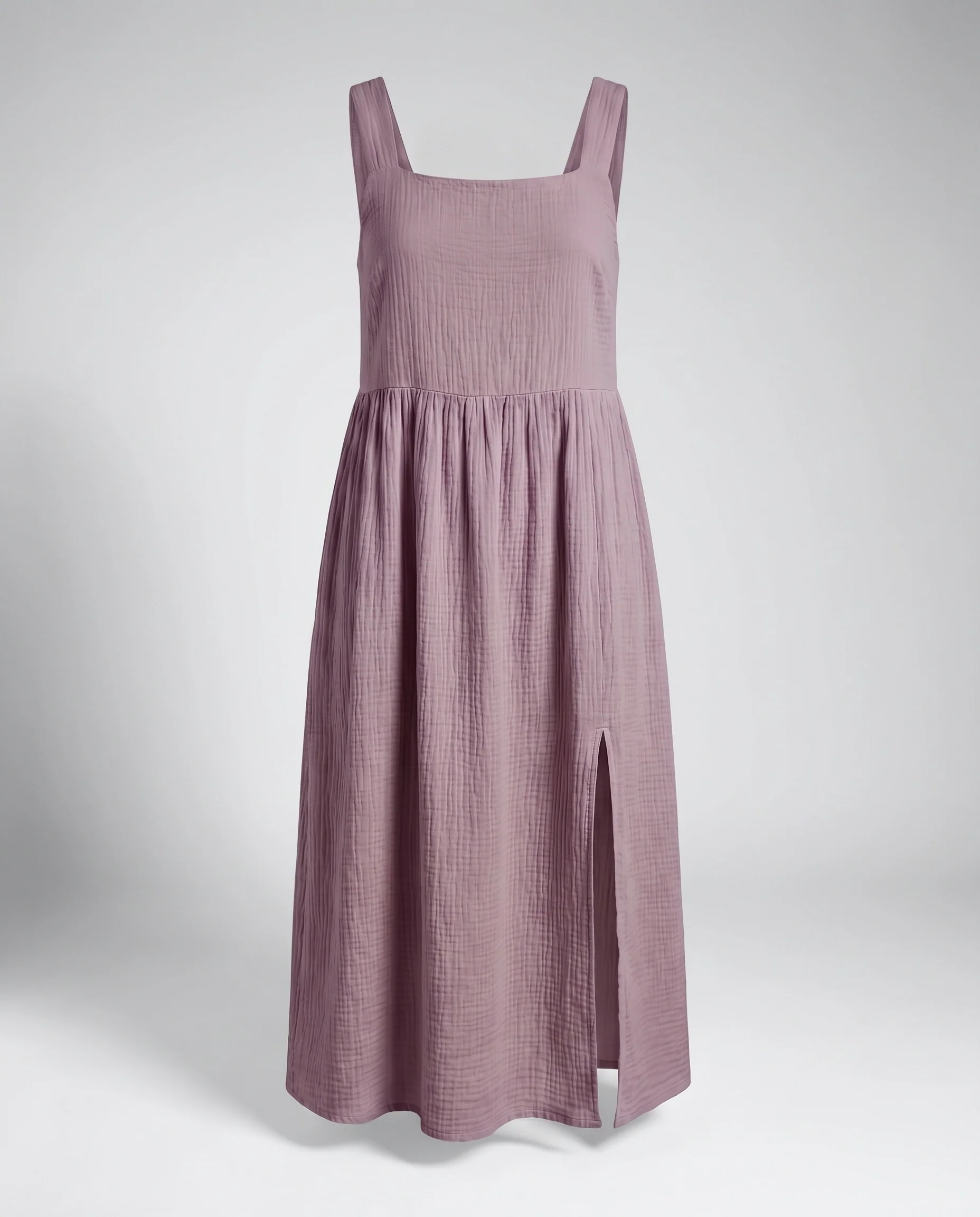 Damen luftiges Maxikleid mit seitlichem Schlitz und schwingendem Saum - Image 7
