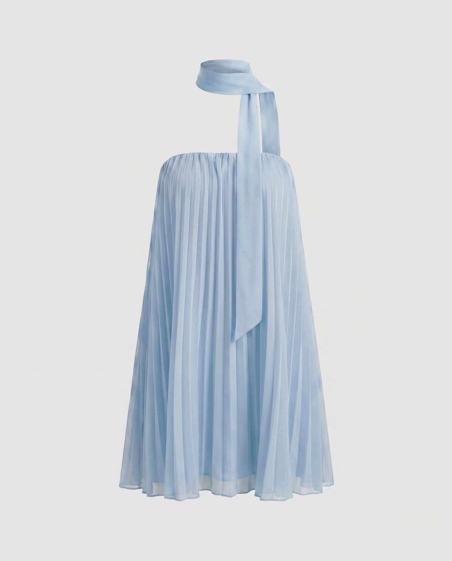 Damen luftiges Sommerkleid mit feinen Plisseefalten und elastischem Oberteil - Image 6