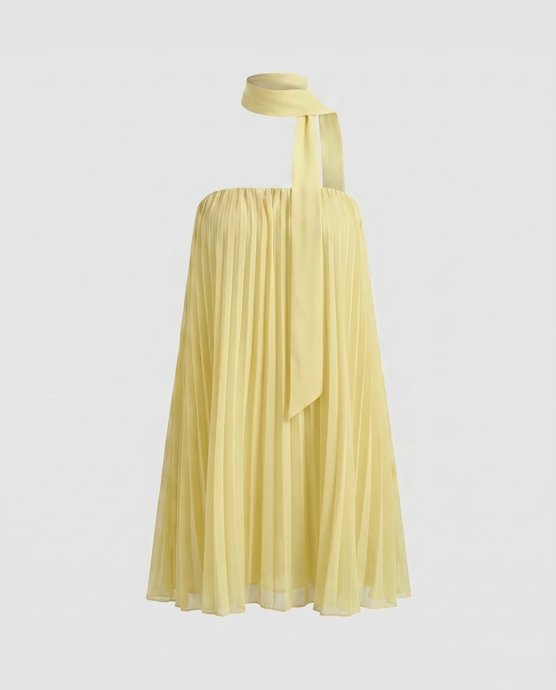 Damen luftiges Sommerkleid mit feinen Plisseefalten und elastischem Oberteil - Image 7