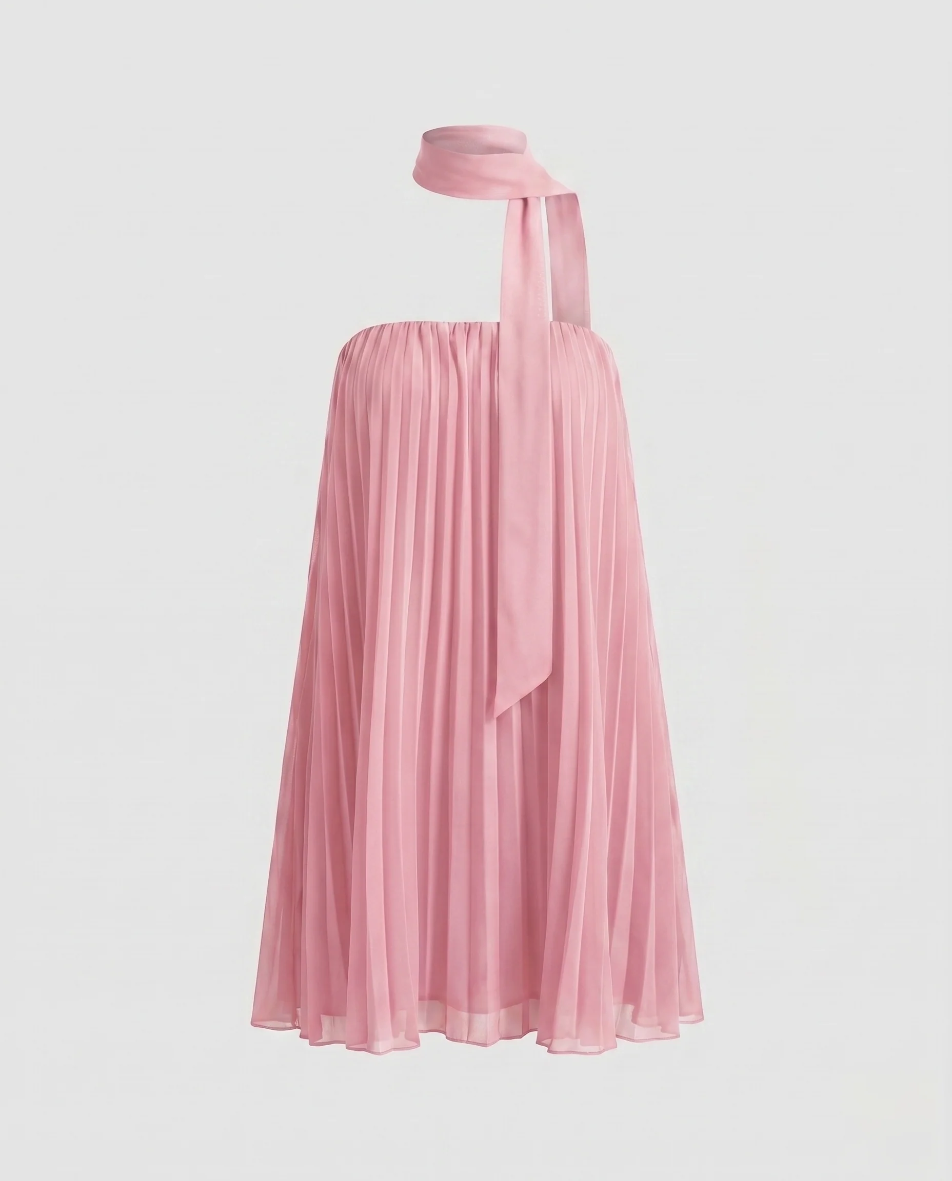 Damen luftiges Sommerkleid mit feinen Plisseefalten und elastischem Oberteil - Image 8
