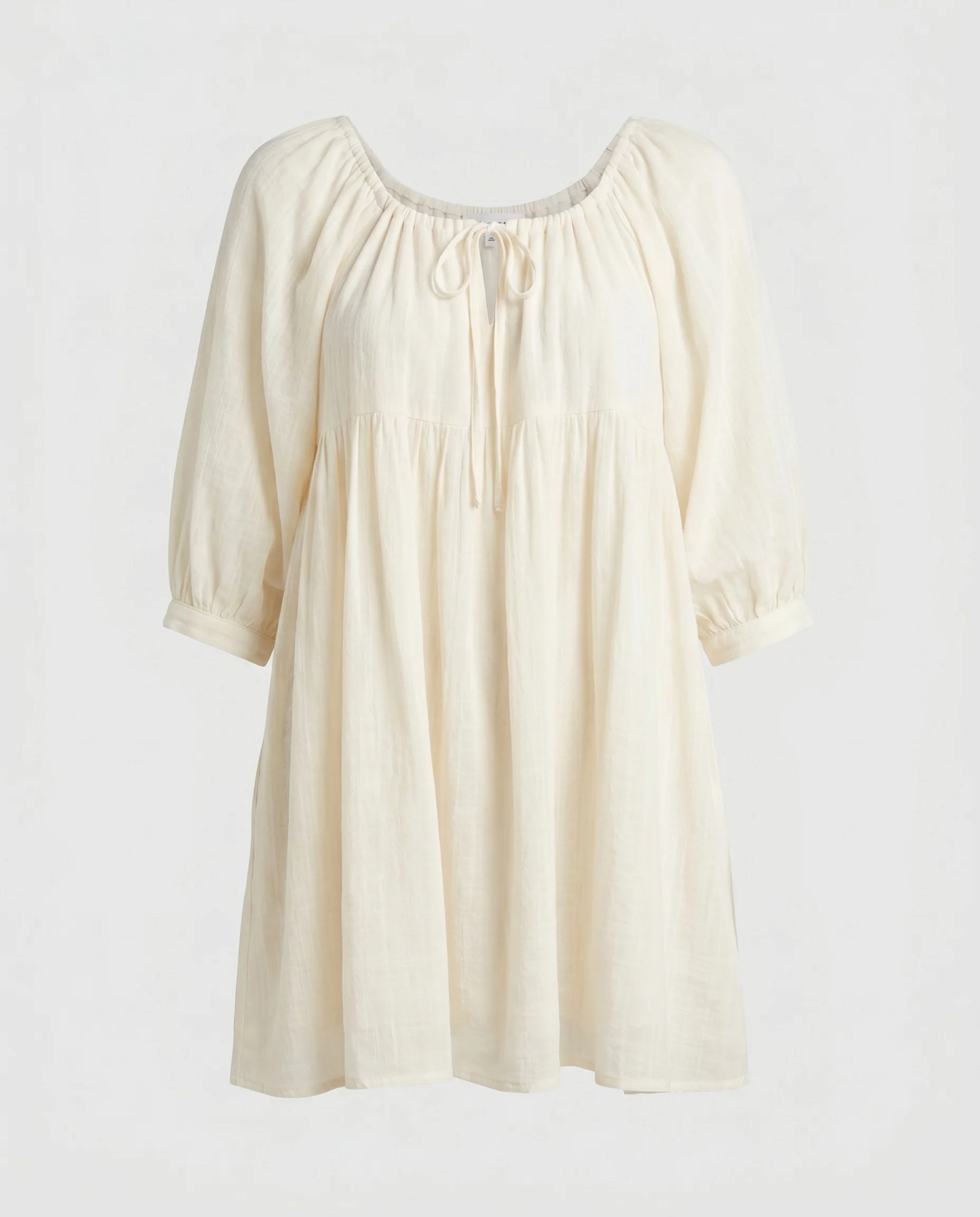 Damen luftiges Sommerkleid mit Rüschendetails und verstellbarem Kordelzug - Image 4