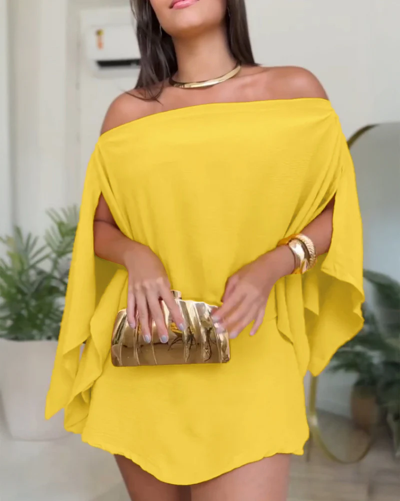 Damen luftiges Wickeloberteil mit asymmetrischem Schnitt R&B - Image 8