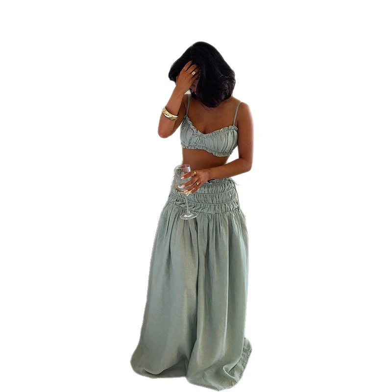 Damen luftiges Zweiteiler-Set mit Rüschendetails R&B - Image 5