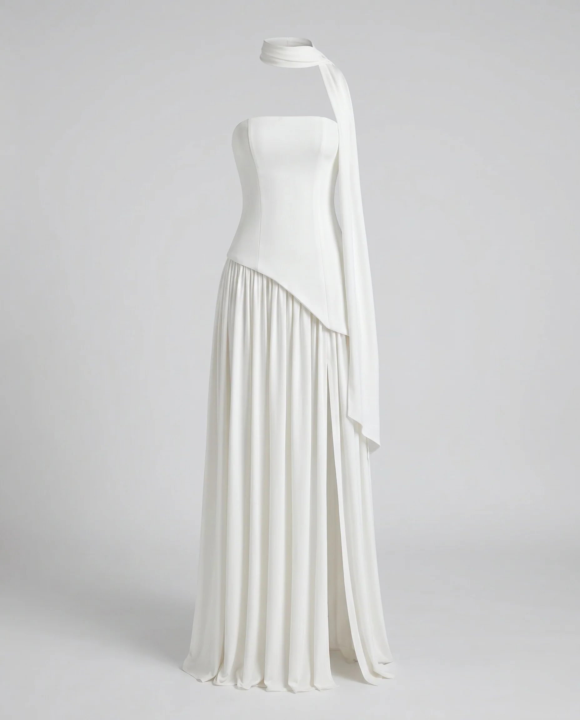 Damen Luxus Abendkleid mit schulterfreiem Design und elegantem Schlitz R&B - Image 4