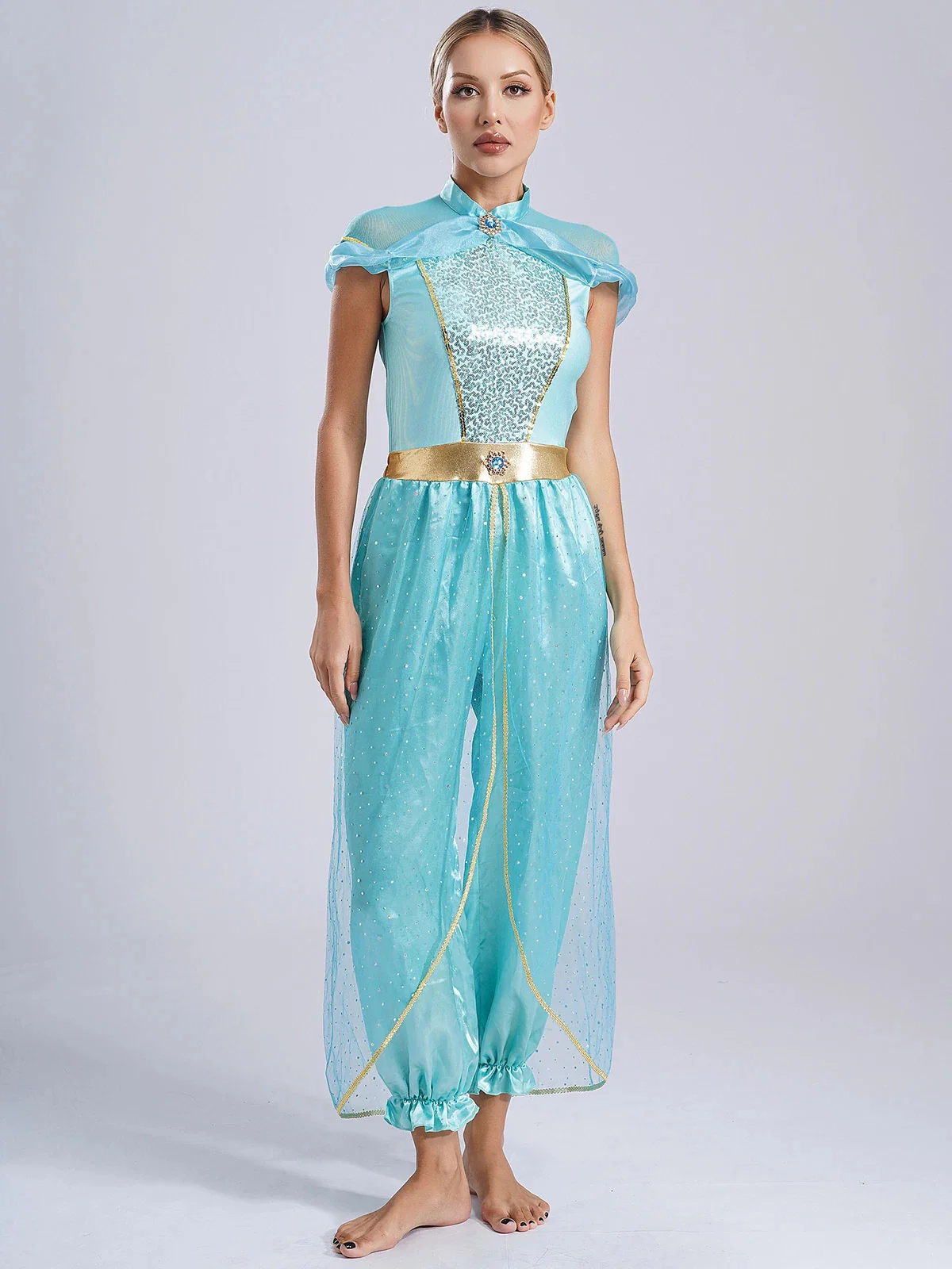 Damen Märchenhaftes Kostüm mit glitzernden Details und farbenfrohen Einsätzen R&B - Image 6