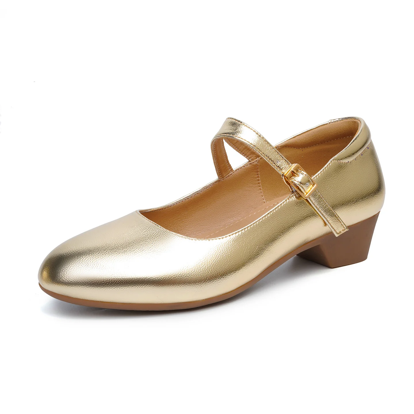 Damen Mary Jane Ballerinas mit modischer Schnalle und bequemer Sohle R&B - Image 6