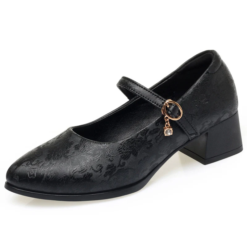 Damen Mary Jane Pumps mit zartem Riemchen und komfortablem Blockabsatz R&B - Image 6