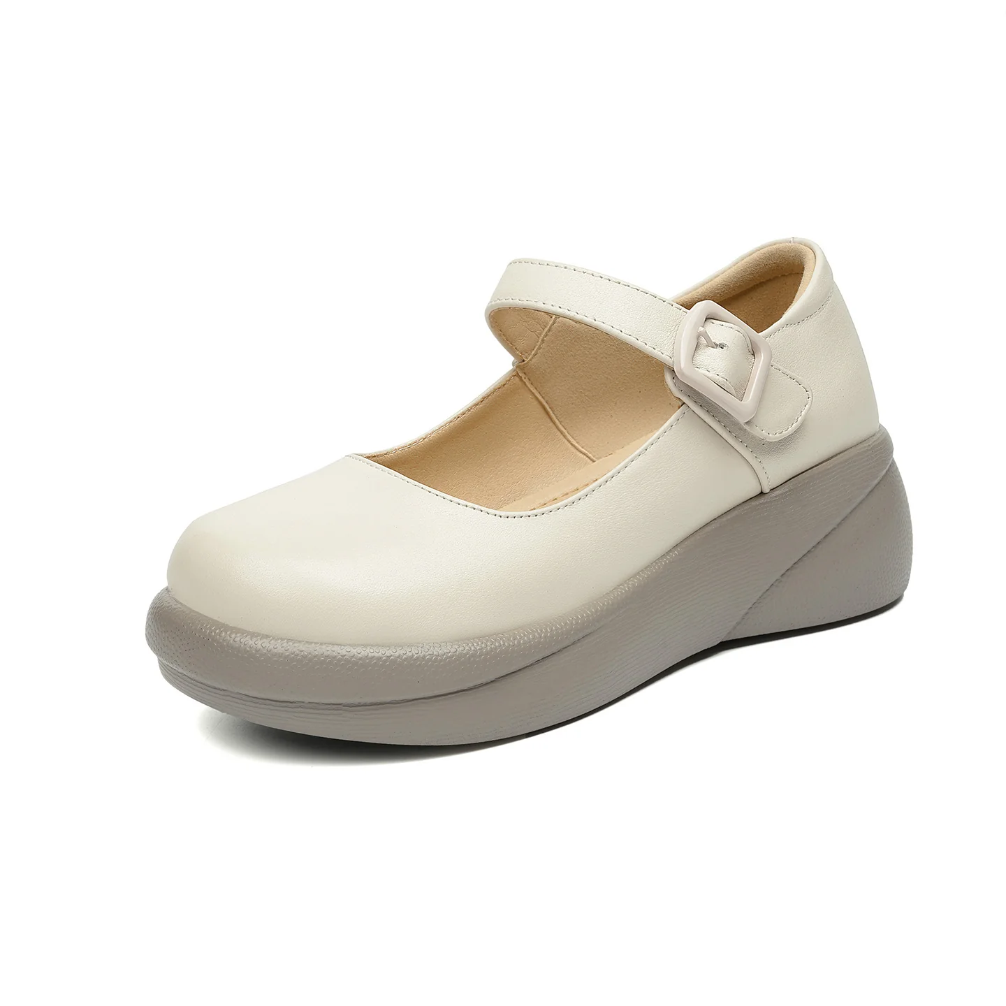 Damen Mary Jane Schuhe mit verstellbarem Riemen und bequemem Fußbett R&B - Image 6