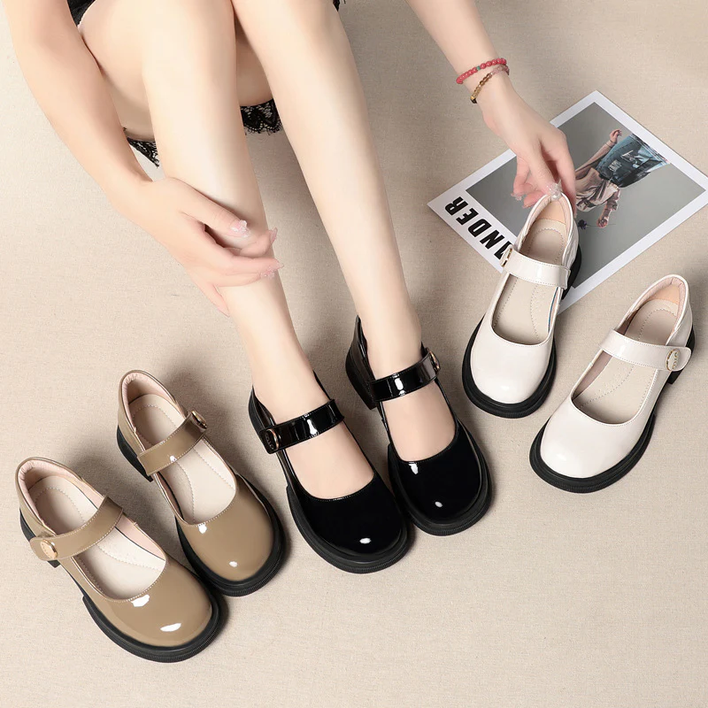 Damen Mary Jane Schuhe mit verstellbarem Riemen und rutschfester Sohle R&B - Image 4