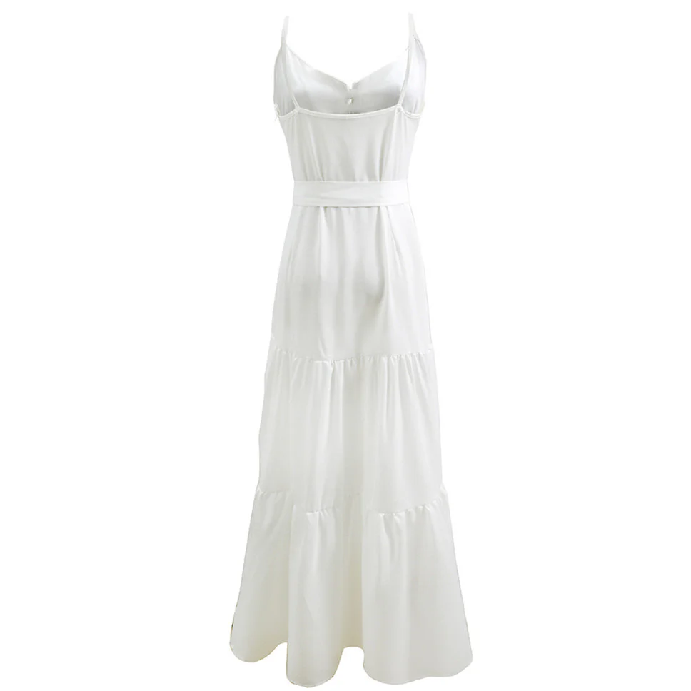 Damen Maxi-Kleid mit knöpfbarer Front und fließendem Rock R&B - Image 5