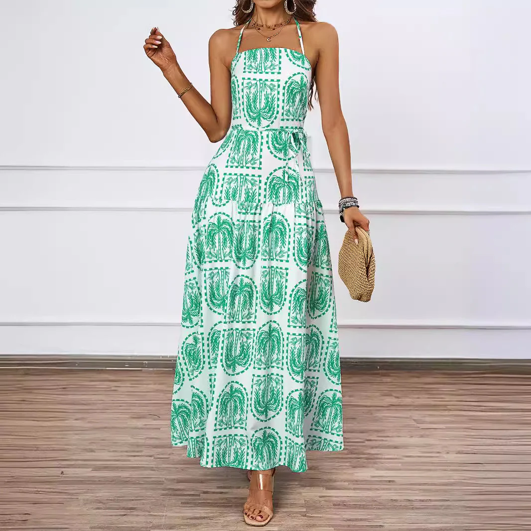 Damen Maxi-Kleid mit verspieltem Muster und eleganter Silhouette R&B - Image 4