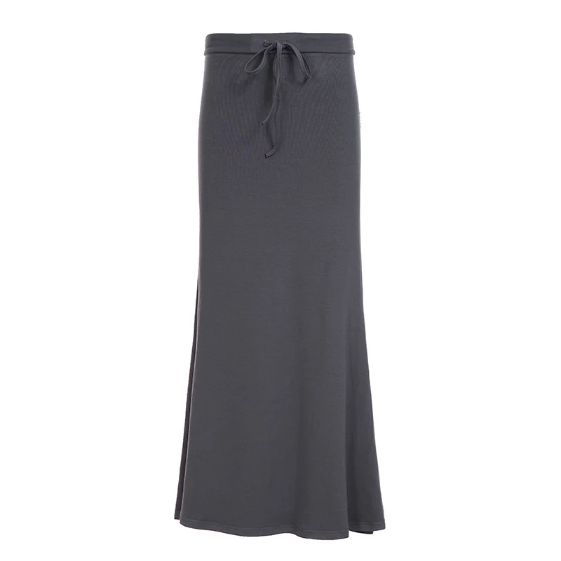 Damen Maxi-Rock mit fließendem Saum und verstellbarem Bindegürtel R&B - Image 7
