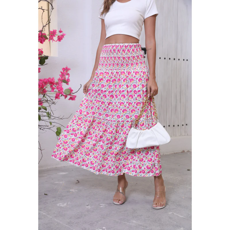 Damen Maxi-Rock mit voluminösen Rüschendetails und knöchellanger Passform R&B - Image 12