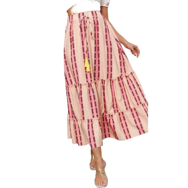 Damen Maxi-Rock mit voluminösen Rüschendetails und knöchellanger Passform R&B - Image 9