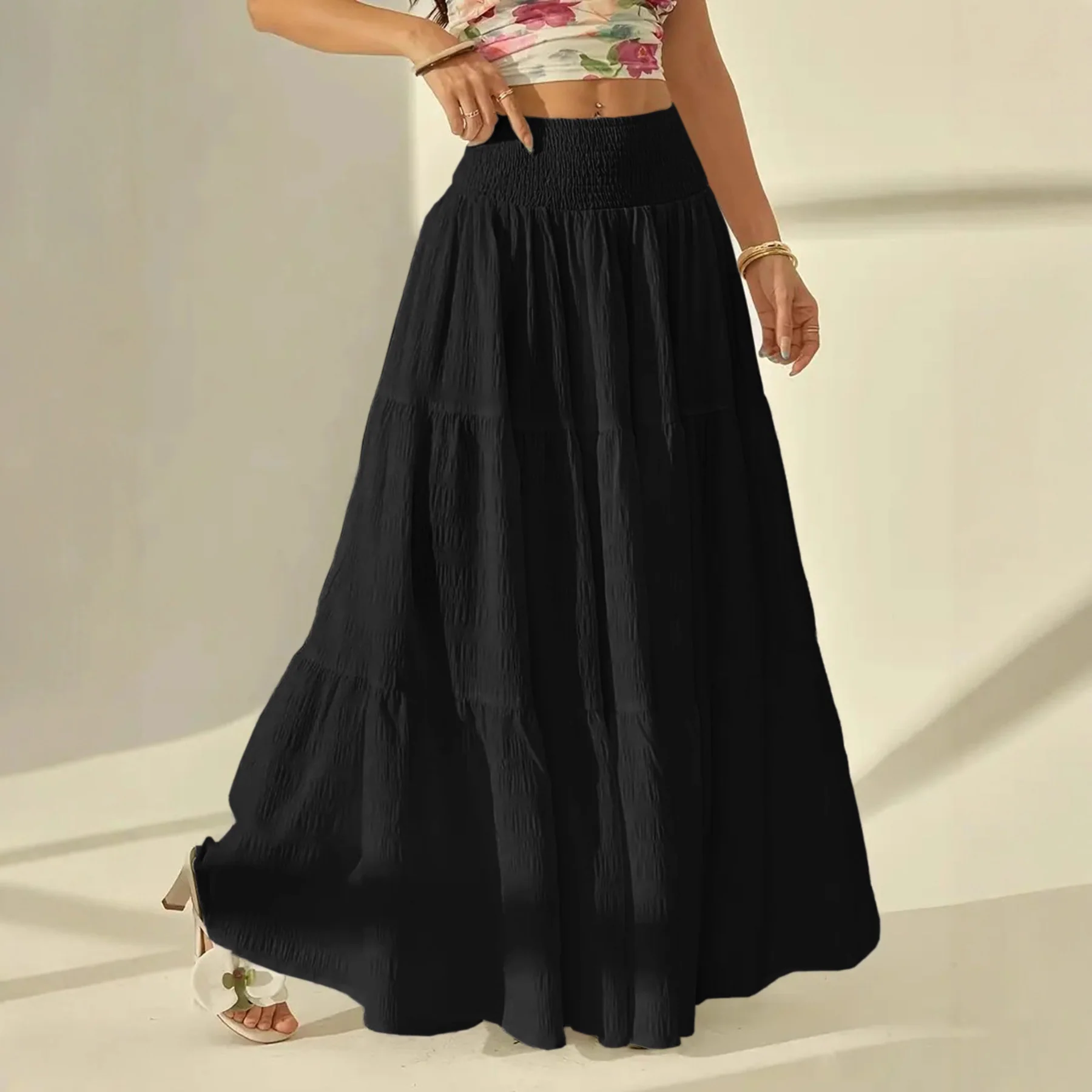 Damen Maxi-Rock mit voluminösem Schichten-Design R&B - Image 3