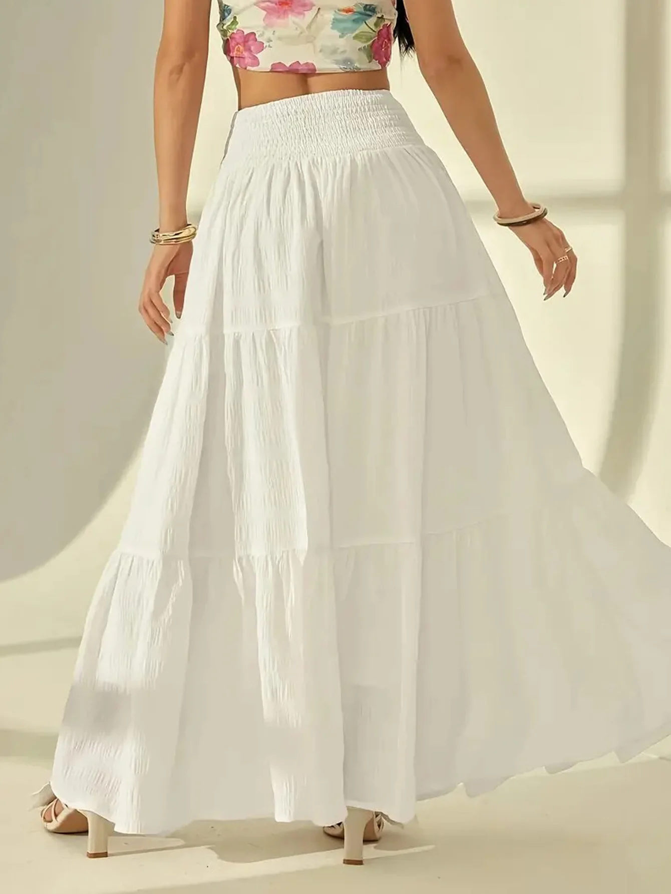 Damen Maxi-Rock mit voluminösem Schichten-Design R&B - Image 6