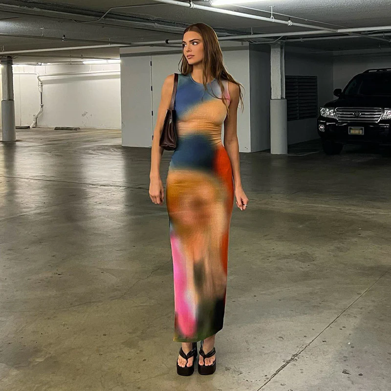 Damen Maxikleid im modernen Farbverlauf mit figurbetonter Passform R&B - Image 5