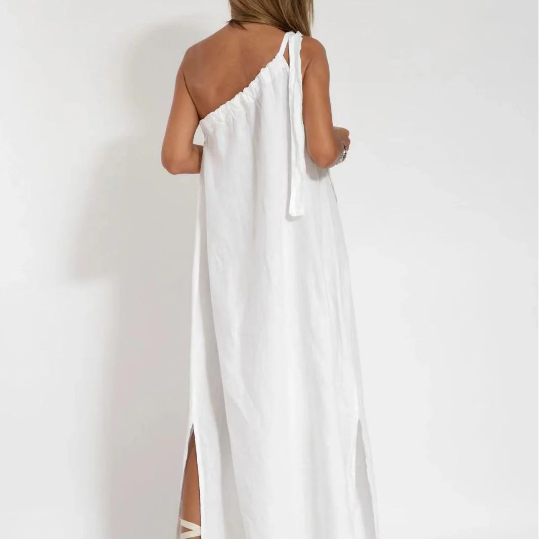 Damen Maxikleid mit asymmetrischem Träger R&B - Image 4