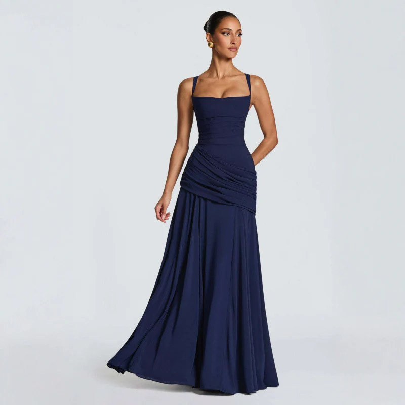 Damen Maxikleid mit dekorativen Rüschendetails und eleganter Taillierung R&B - Image 6
