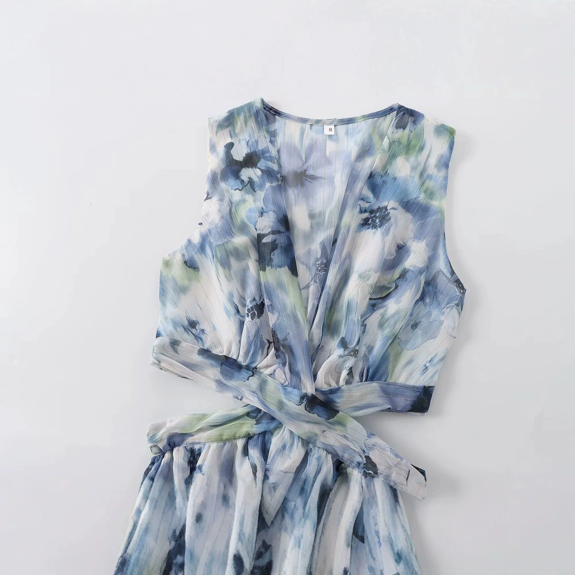 Damen Maxikleid mit elegantem, floralem Design und raffiniertem Rückenausschnitt R&B - Image 3