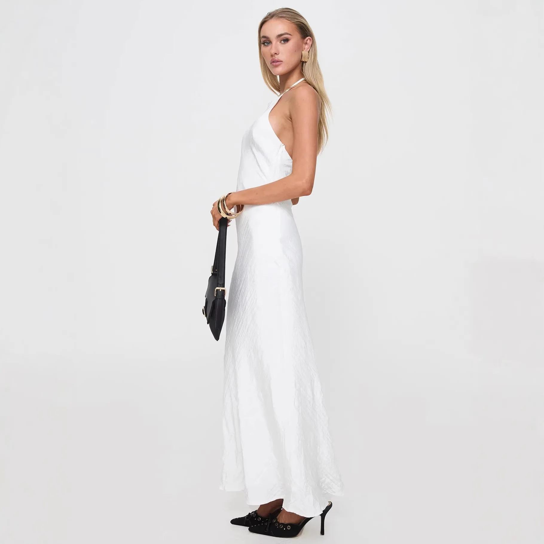 Damen Maxikleid mit elegantem Halsauschnitt und figurformendem Schnitt R&B - Image 3