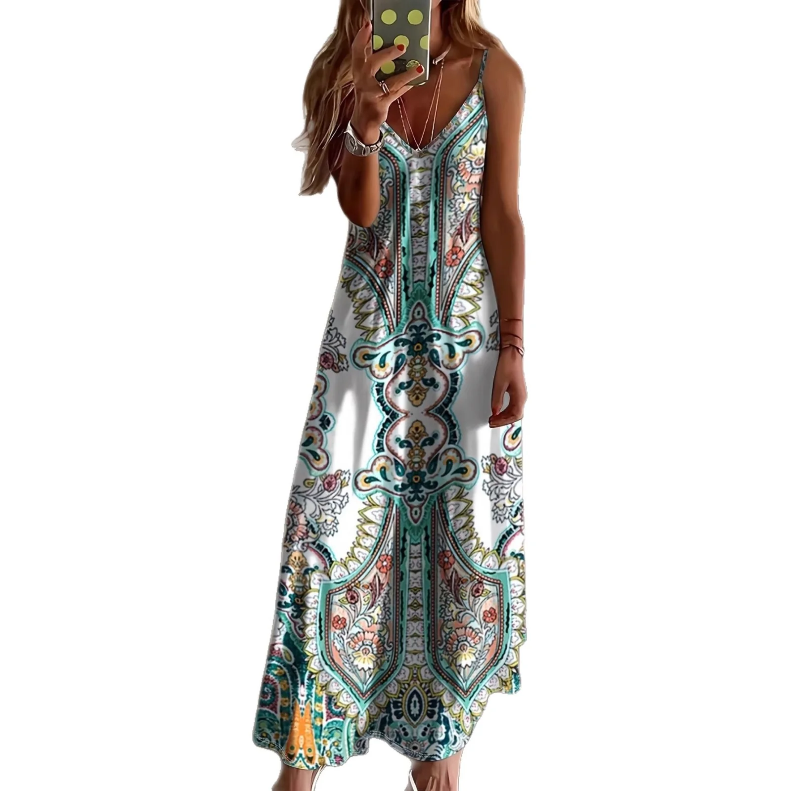 Damen Maxikleid mit elegantem Paisleymuster R&B - Image 5