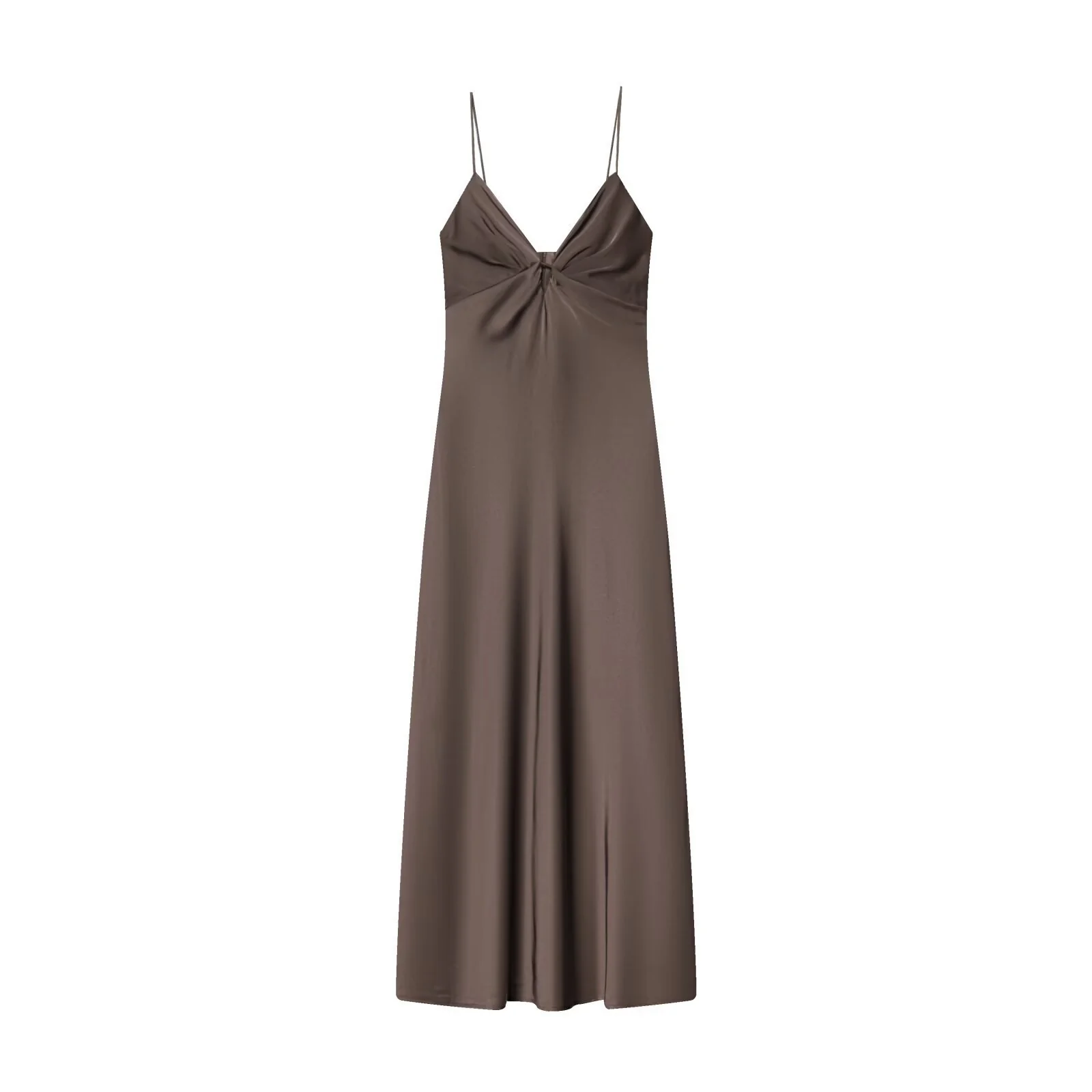 Damen Maxikleid mit elegantem Wasserfallausschnitt und zarter Drapierung R&B - Image 7