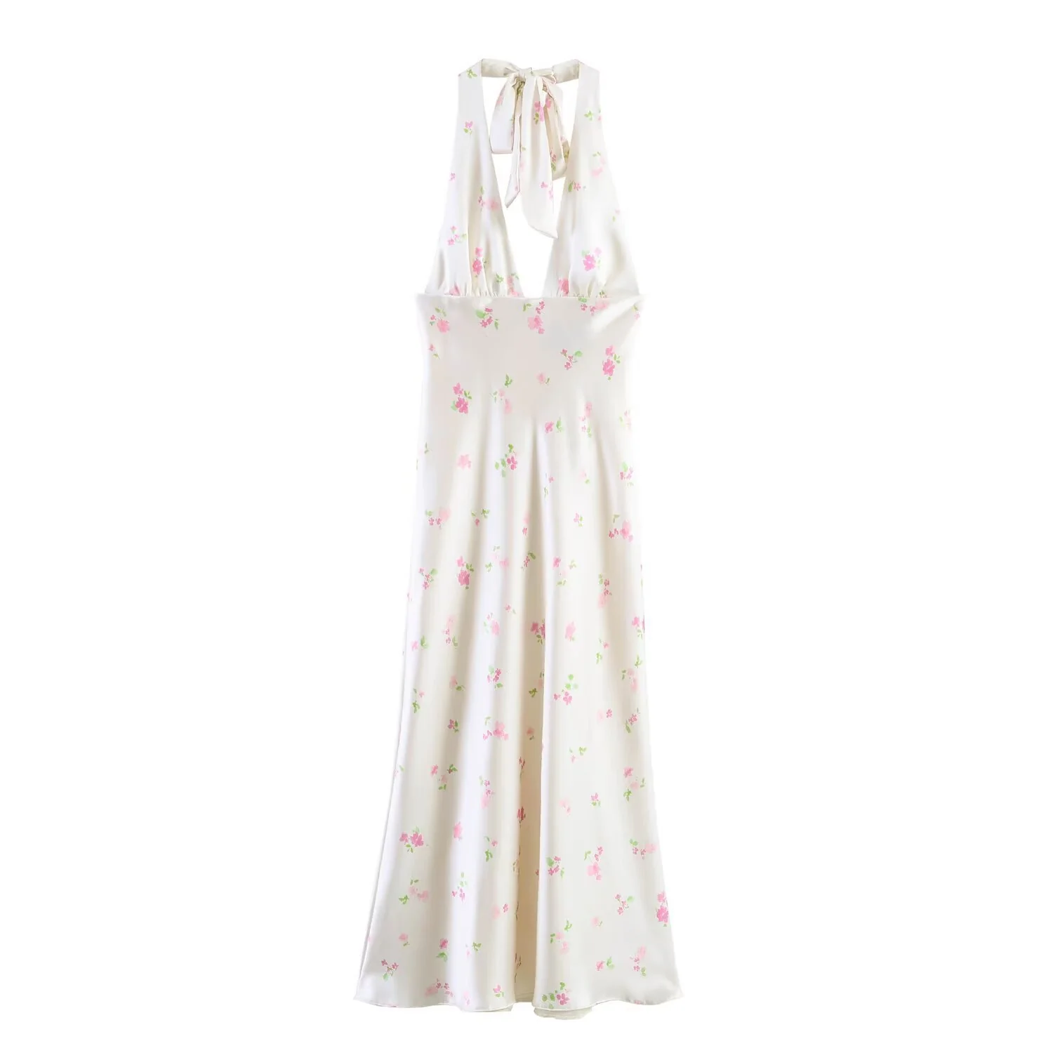 Damen Maxikleid mit feinen Rüschen und floralem Design R&B - Image 5