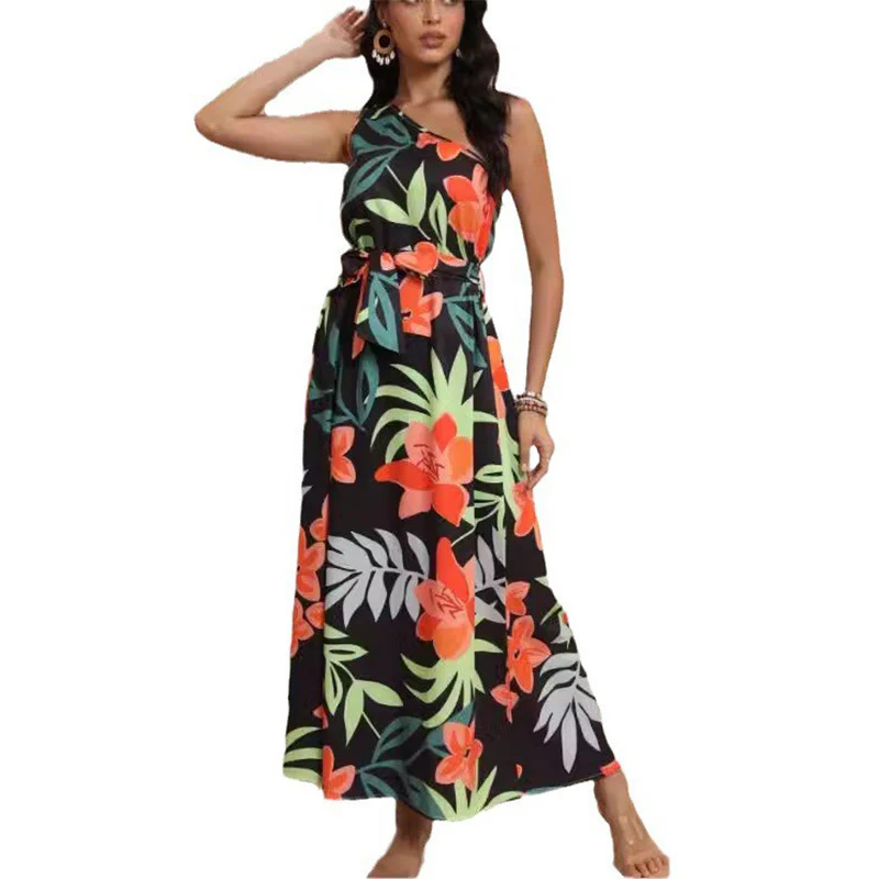 Damen Maxikleid mit floralem Design und schmalem Schnitt R&B - Image 4