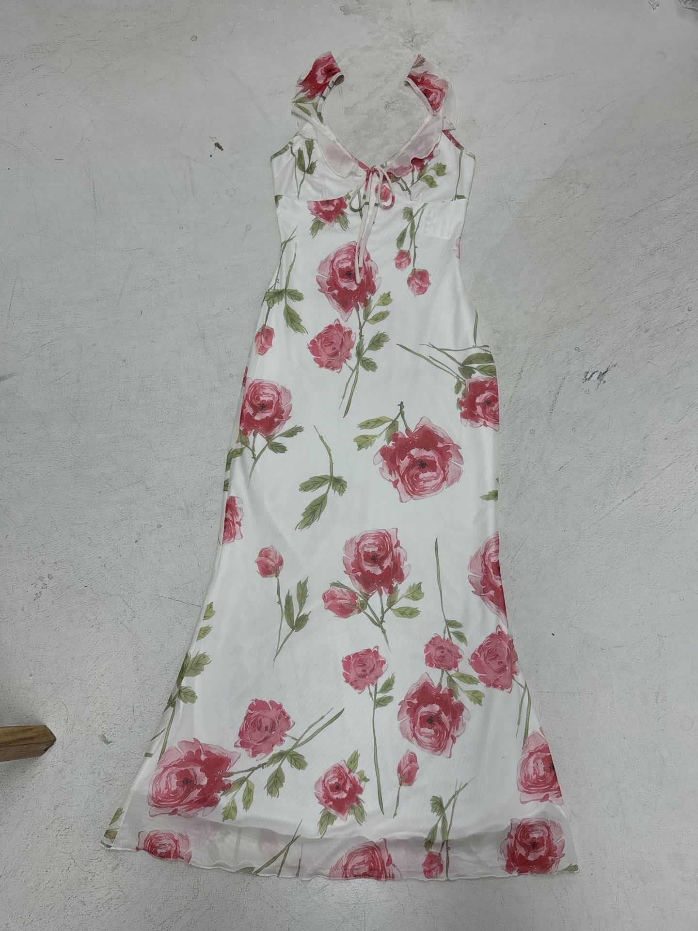 Damen Maxikleid mit floralem Design und Spaghetti-Trägern R&B - Image 6