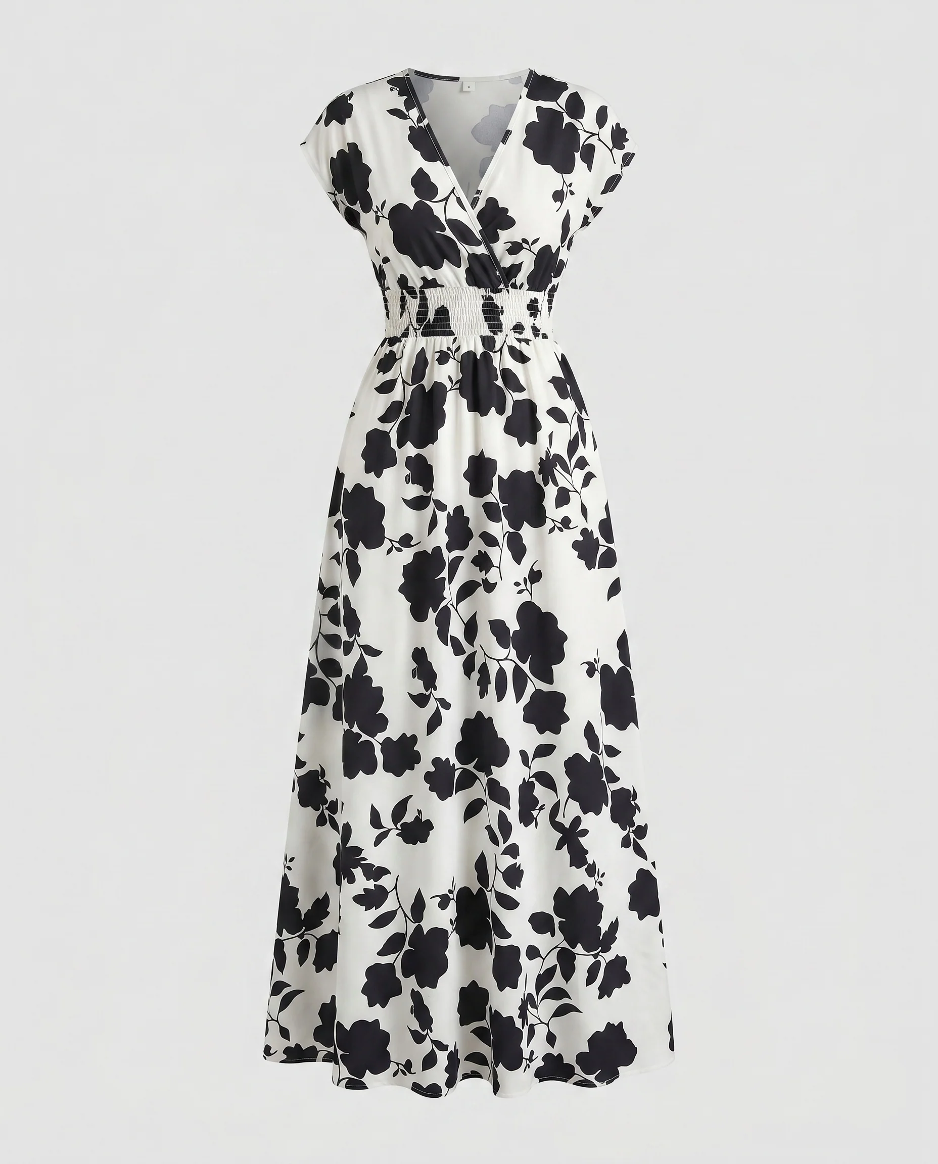 Damen Maxikleid mit floralem Design und Wickeloptik R&B - Image 5