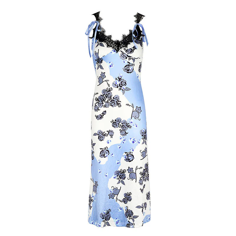 Damen Maxikleid mit floralen Motiven und eleganten Spitzendetails R&B - Image 6