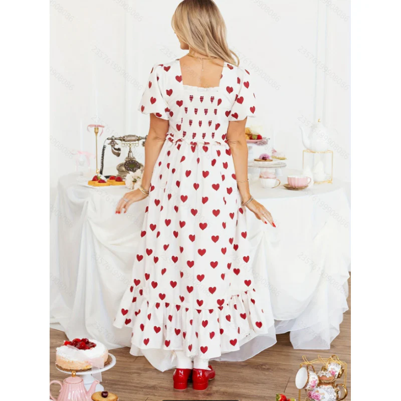 Damen Maxikleid mit Herzen R&B - Image 3