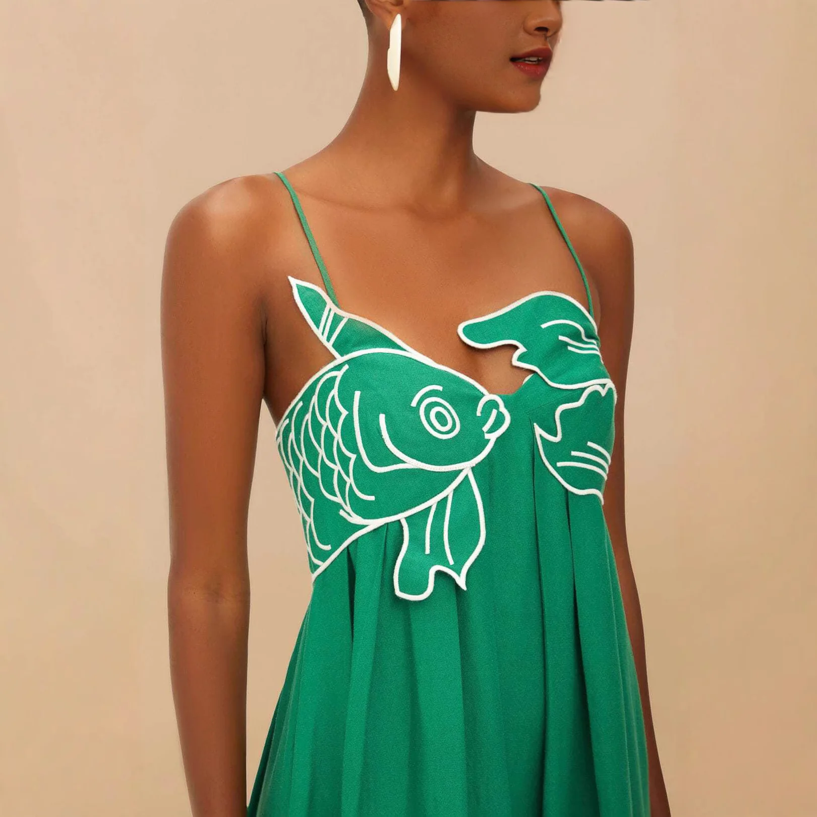 Damen Maxikleid mit kreativem Fischdesign R&B - Image 4